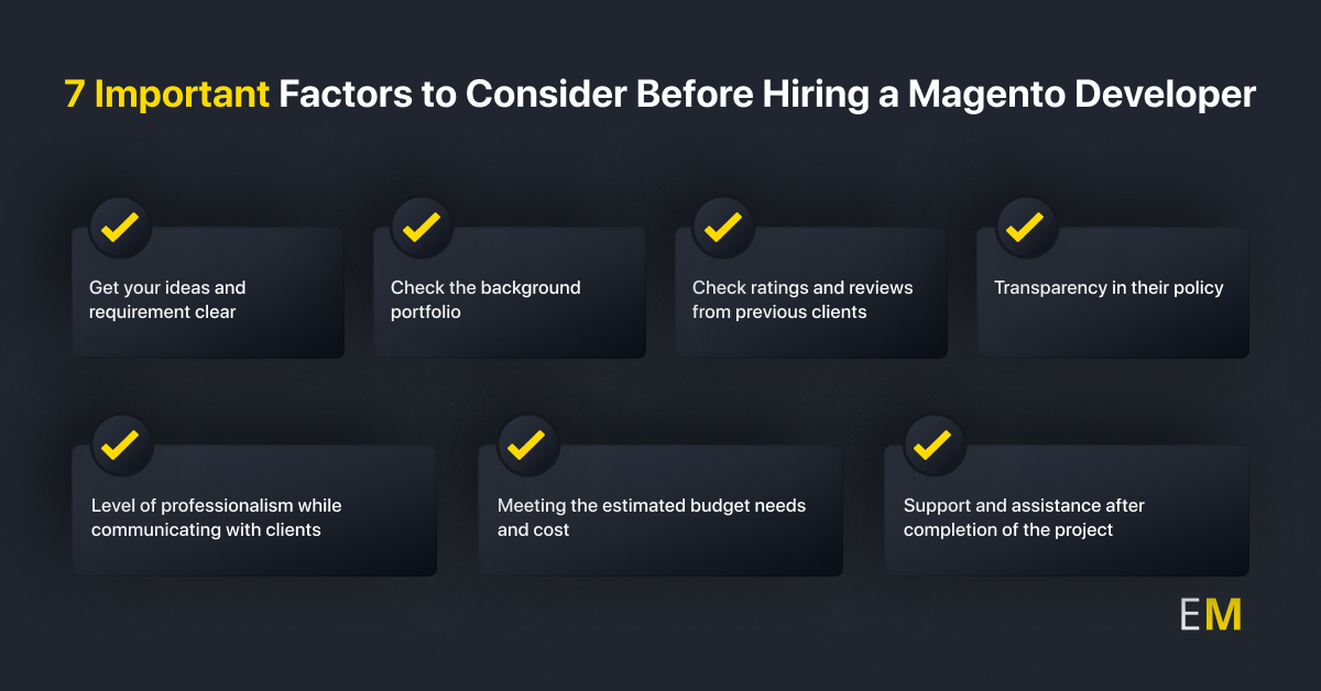 7 Important Factors to Consider Before Hiring a Magento Developer