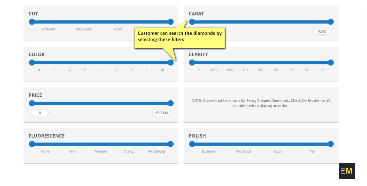 Rapnet Diamond Search Magento 2 Extension